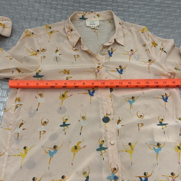 SÉZANE X G.KERO PIERRO SHIRT -silk super dancer blouse size 38 (6) rare find - Picture 6 of 10